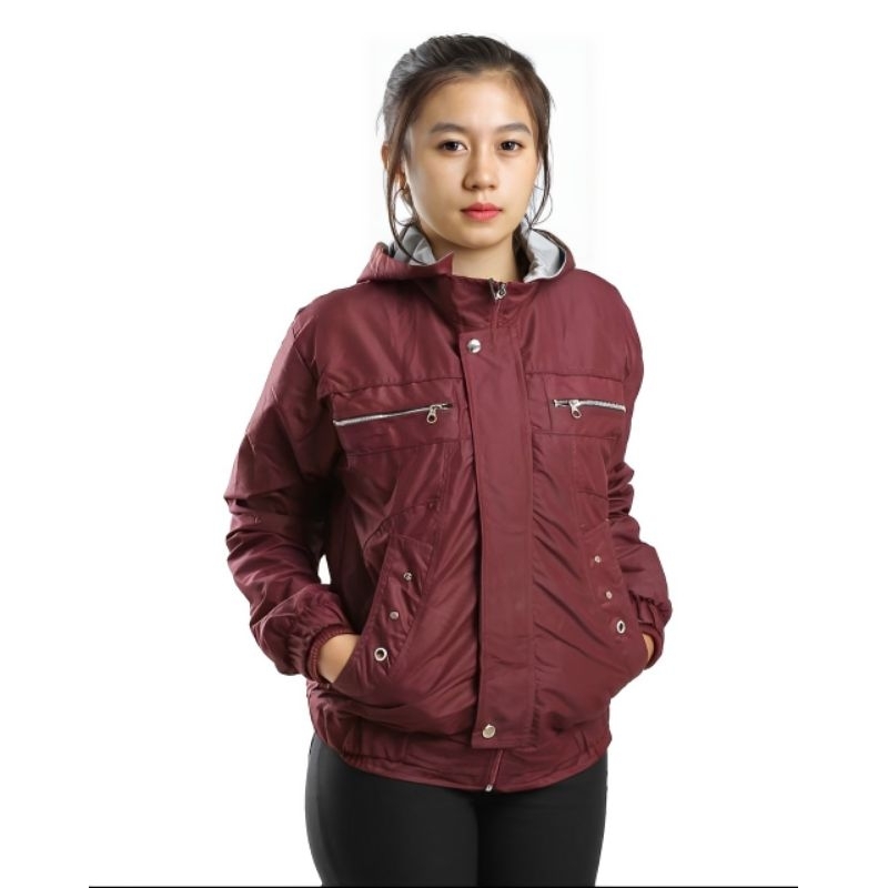 Jaket Wanita Polos Daily Outfit | OOTD Jaket Polos Cewek Simple Kekinian Best Quality!!