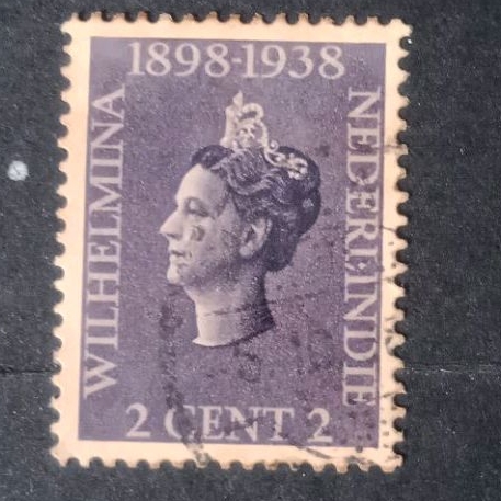 

Prangko Nederl Indie Wilhelmina Ungu 1898-1938