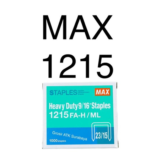 

ISI STAPLES MAX No 1215 / 2315 / Isi Hekter Max No 1215 Original Asli