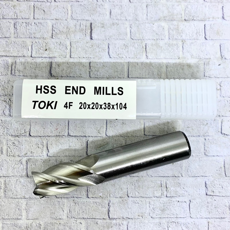Endmill 20 mm HSS merk Toki original baru Endmill 20mm