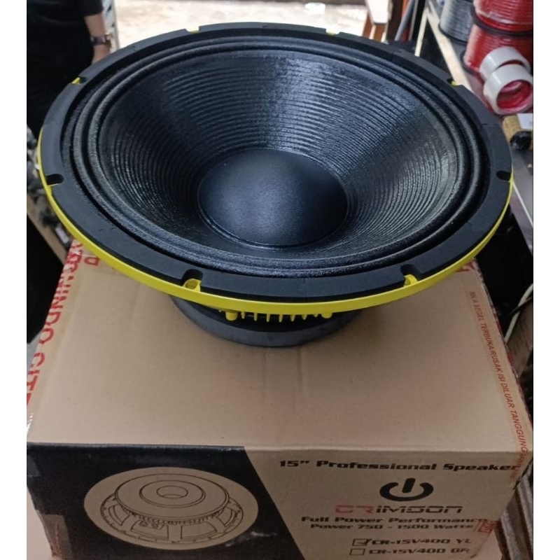 KOMPONEN SPEAKER CRIMSON CR-15V400 YL SPEAKER 15 INCH CR15V400 YELLOW