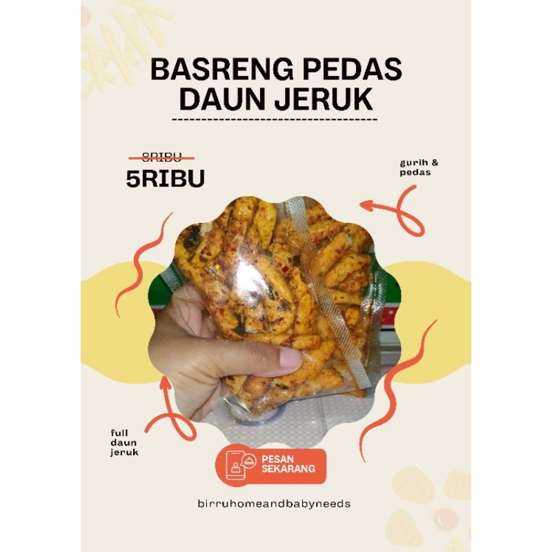 

Basreng pedas daun jeruk