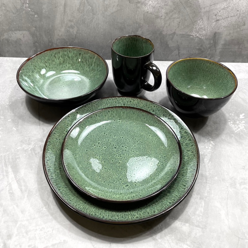 ACLASA Piring Mangkok Gelas Mug Keramik / Piring Cantik Estetik / Kae Dinnerset