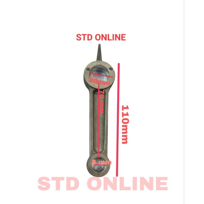 Conrod stang seher kompresor listrik 47mm lakoni panjang