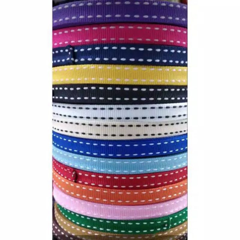 

pita bintik gross graong grosgren GG stripe garis 3/8' 28 yard