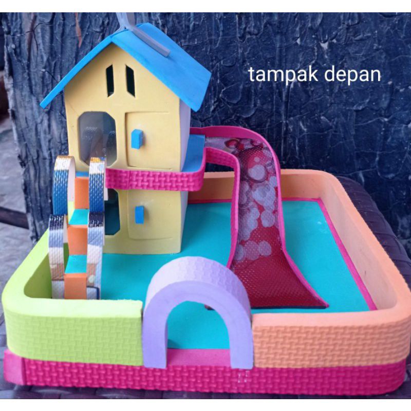 rumah kelomang tingkat tipe u+4 ekor