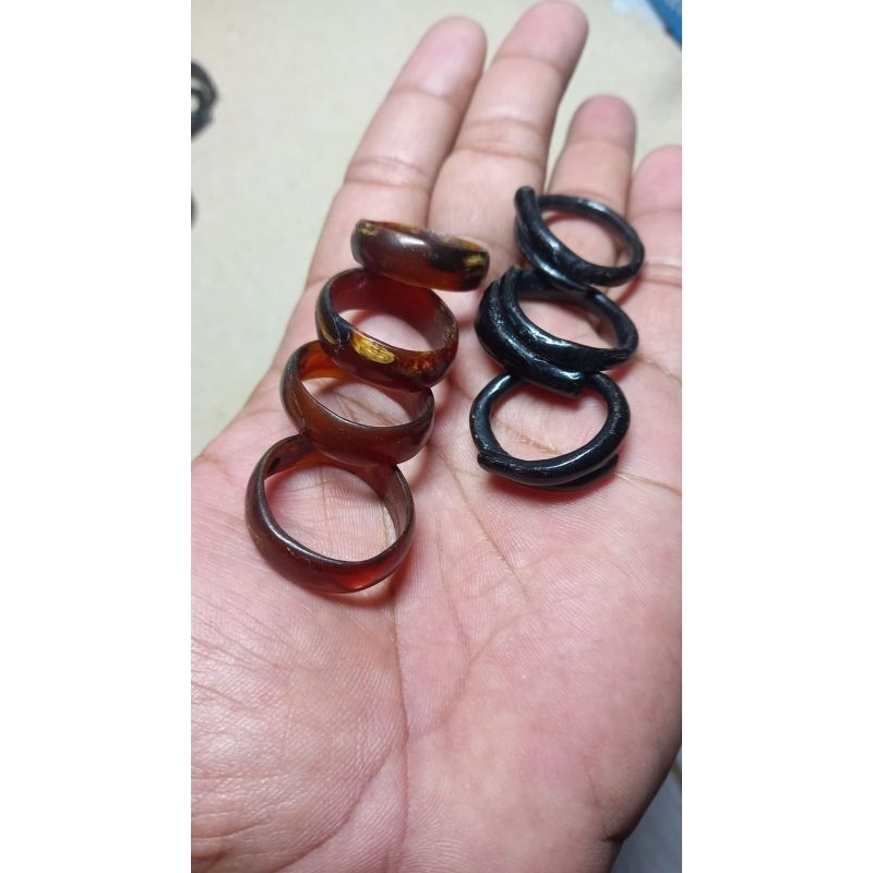 BISA COD cincin akar Bahar merah tembus cincin akar Bahar hitam cincin akar Bahar terbaik dan berkua