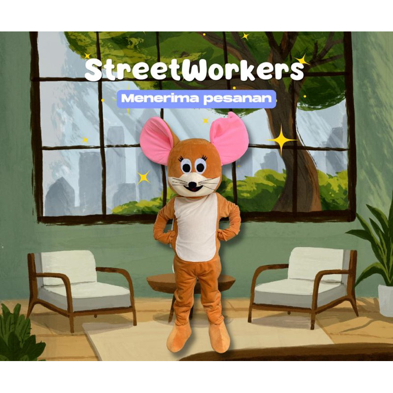 KOSTUM BADUT MASKOT TOM AND JERRY