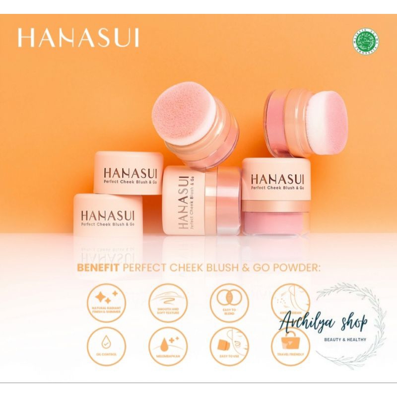 Hanasui Perfect Cheek Blush &amp; Go Powder 2.5gr Blush On