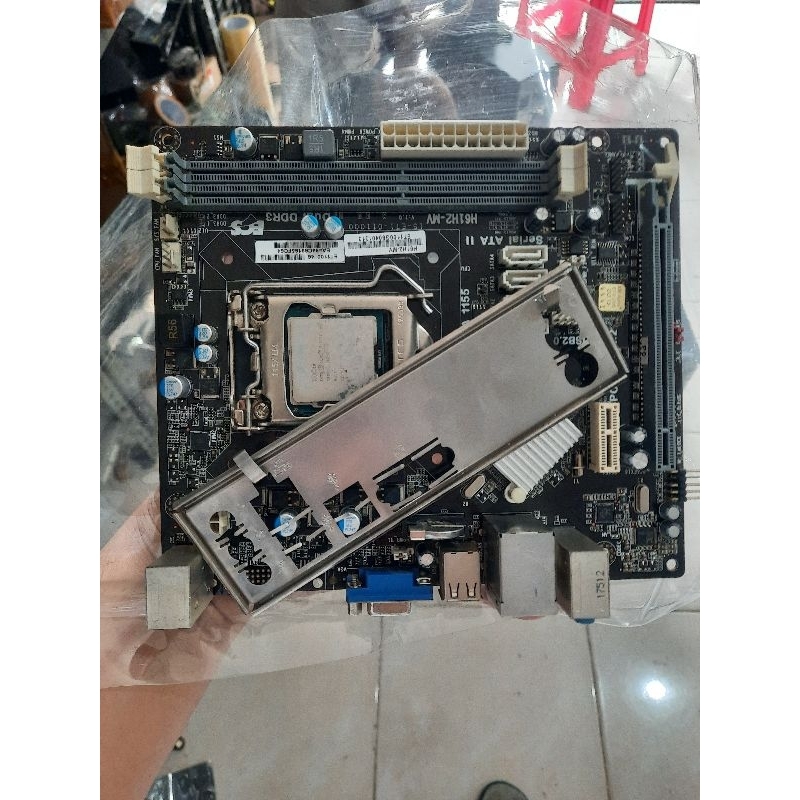 Paket mainboard lga 1155 H61 ddr3 prosesor gen 3 core I5 3470 ram 4gb plus fan