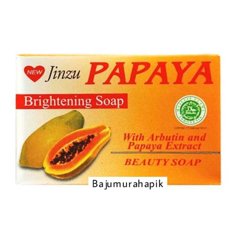 Jinzu Papaya Brightening Soap/ Sabun Pepaya 130gr