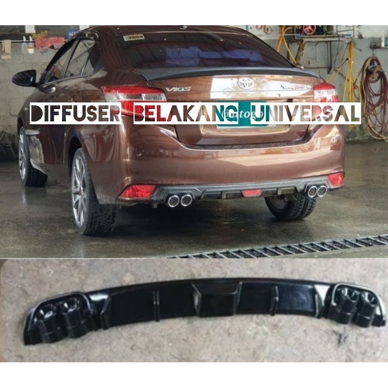 bumper belakang mobil spoiler diffuser universal