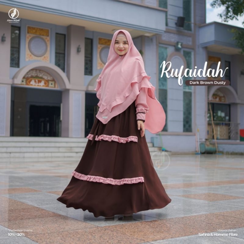 GAMIS  RUFAIDAH 1 SET KHIMAR ||  ALWAHIJAB