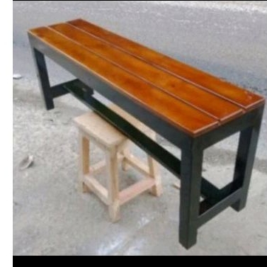 Bangku jati Belanda panjang 100cm