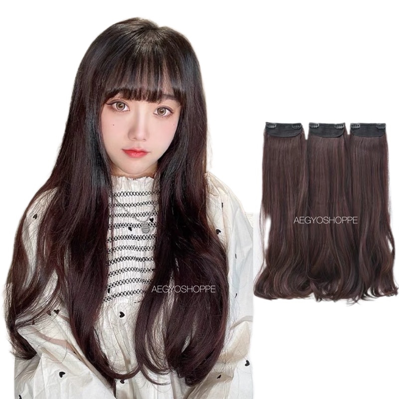 Hairclip korean 3 layer 60 cm (3 lembar) / hair clip korea 845A 845B 845W