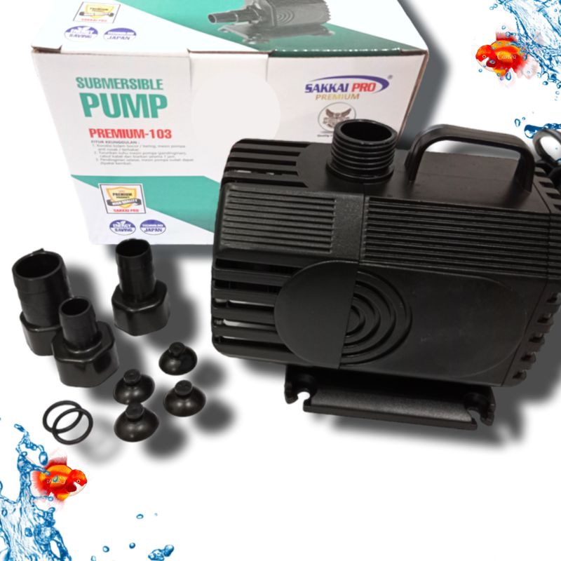 Promo Murah Pompa Kolam Air Mancur Hidroponik Submersible pump SAKKAI PRO PREMIUM 103