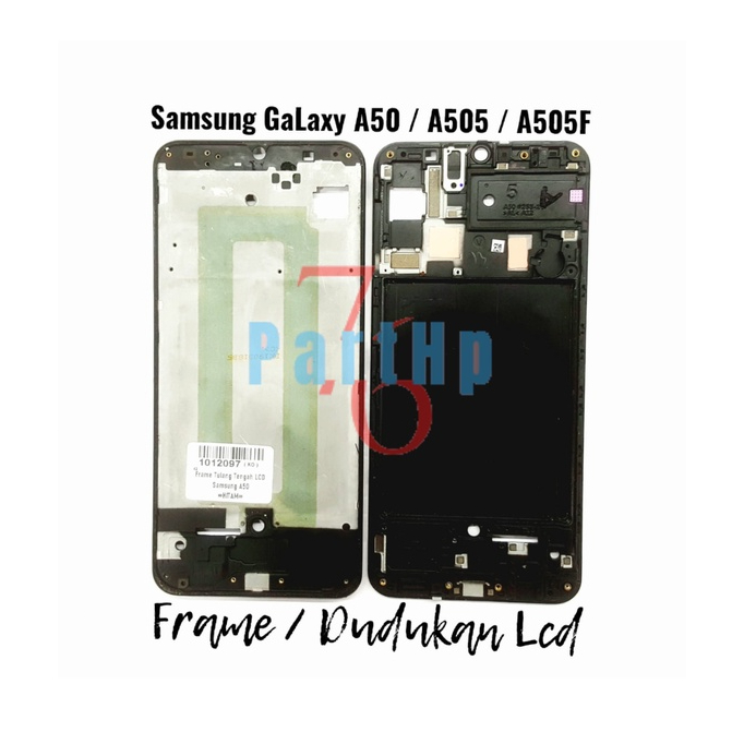 Middle Frame Dudukan Lcd &amp; Mesin Samsung Galaxy A50 / A505 / A505F - Hitam