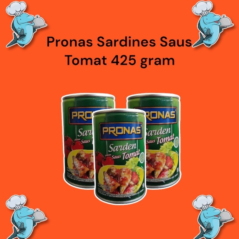 

Pronas Sardines Tomato Sauce 425 gram / Sarden Saus Tomat