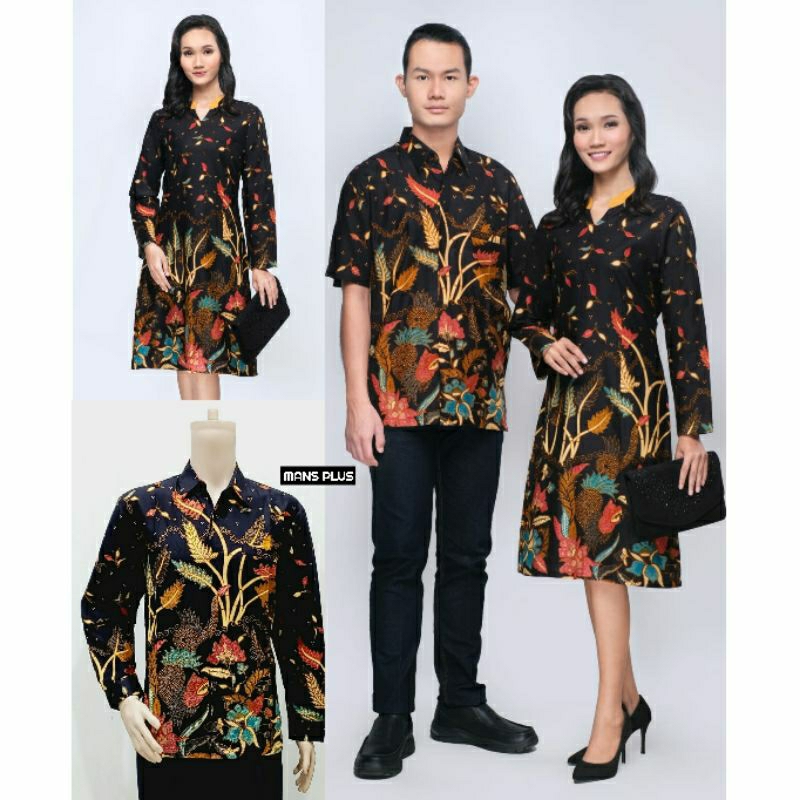 Dress Batik Modern Jumbo Big Size M L XL XXL 4L 5L Atasan Wanita Tunik Batik Lengan Panjang JHN-G