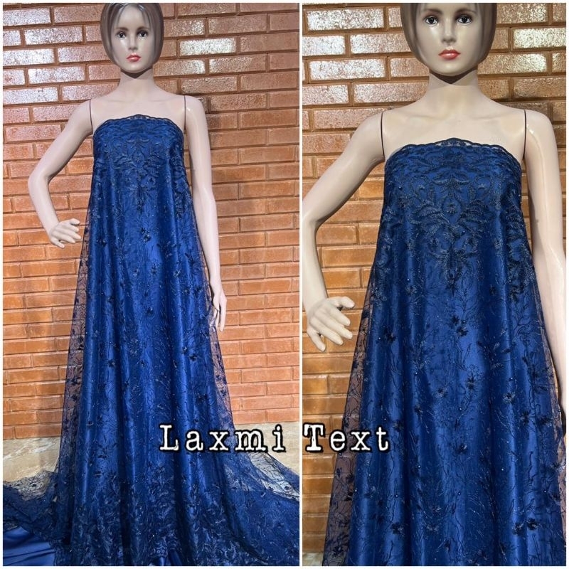 Kain tile akar renda new / bahan tulle/ cocok untuk dress Tunik gaun pengantin seragaman dll TERMURAH