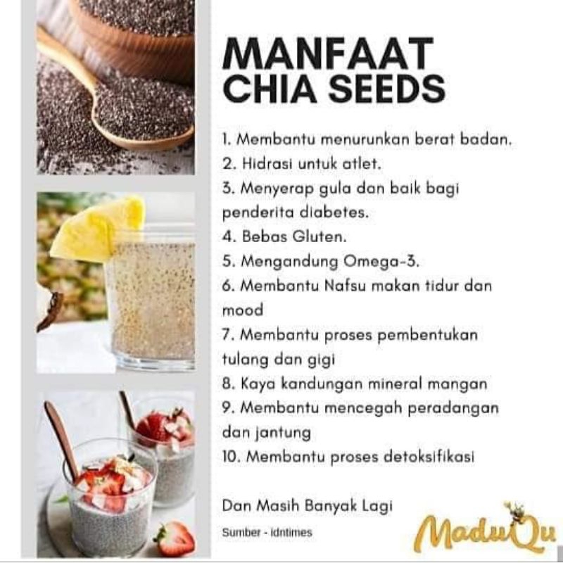 Chia Seed - Organic Black Chiaseed - Biji Chia Hitam Organik Diet - USDA Certified Organic