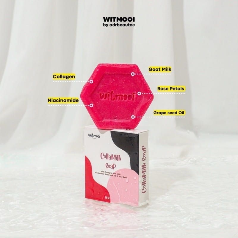 { BUY 1 GET 1 gift } SABUN WITMOOI BEAUTHINC COLLAMILK SOAP COLLA MILK BEAUTHINC CRYSTAL GLUTA SOAP 