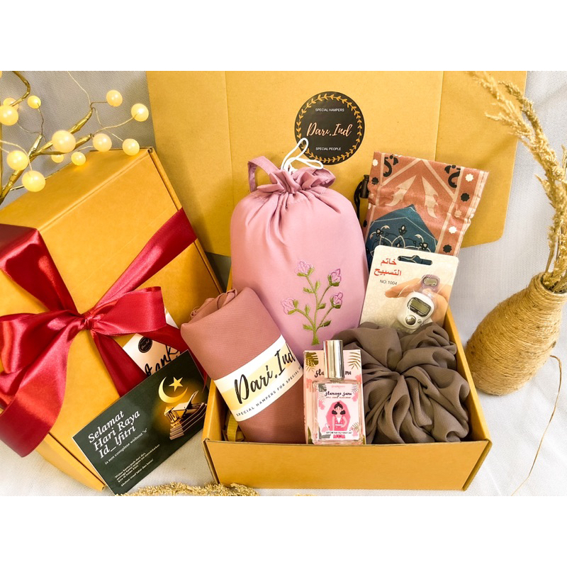 Hampers Kado Mukena Dewasa / Hampers Lebaran / Parcel Idul Fitri / Gift Box Birhday / Graduation / Kado Pernikahan / Kado Lamaran