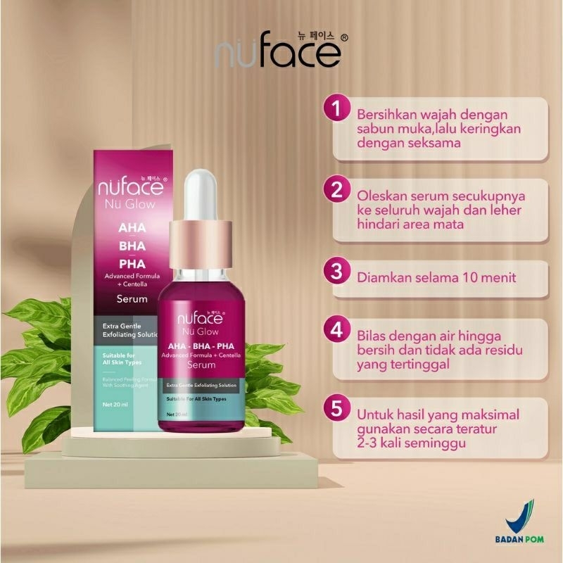 Nu Face Serum AHA + centella/peeling serum