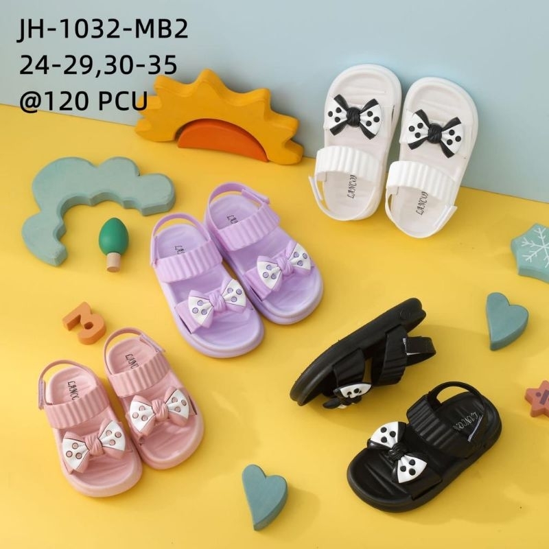 Sandal Anak Sandal Anak Pita Tali Belakang Sandal Import Anak Perempuan Sendal Anak Cewek Velcra Kekinian