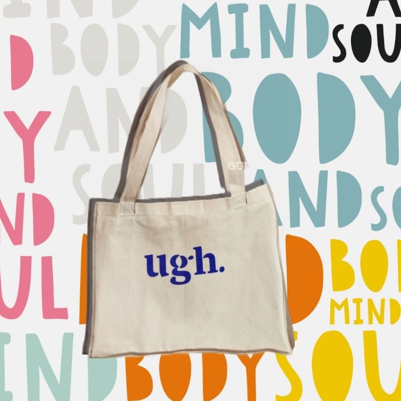 Tote Bag Canvas Square Design UGH