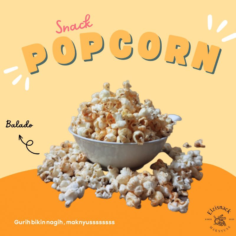 

POPCORN MAKNYUSS RASA BALADO ISI 250 GRAM