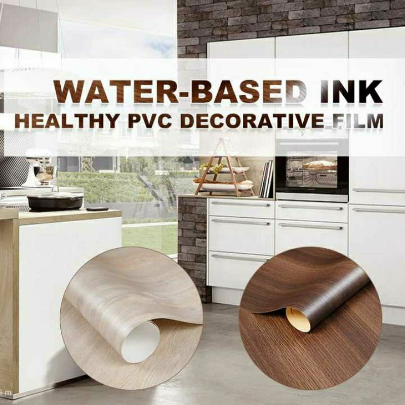 STIKER PVC SHEET PELAPIS FURNITURE MOTIF KAYU DAN MARMER DAN HPL KAYU WATERPROOF (HARGA GROSIR PER R