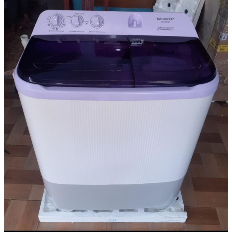 mesin cuci 2 tabung sharp super aquamagic ES-T85NT