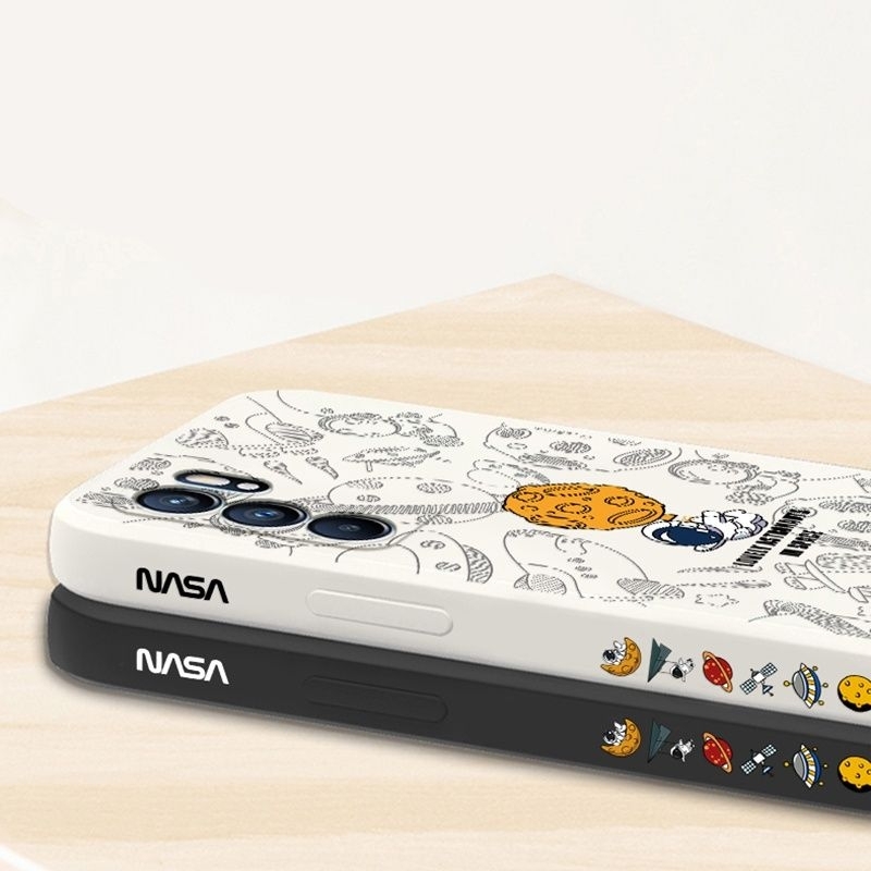 Soft Case Bahan Silikon Motif Astronot Nasa Untuk Xiaomi Redmi Note 8 9 10 11 Pro 10A 9A 9 10 10C 9T 9C POCO M3 M4 NFC