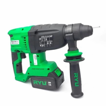 RYU Rotary Hammer RCRH26 20V Mesin Bobok Beton Baterai RCRH 26 MM SET