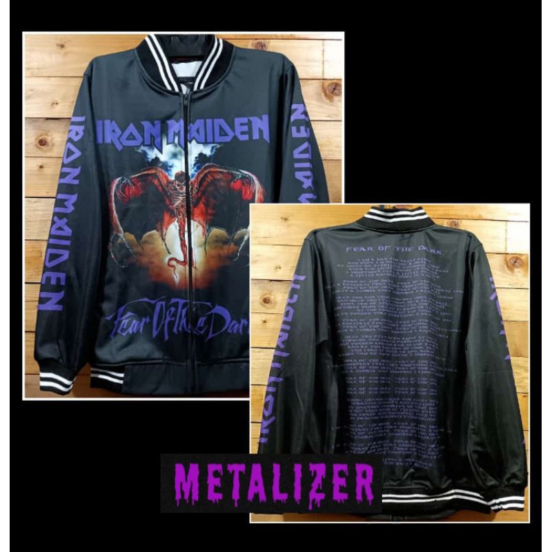 Jaket Musik BaseBall Metal Rock Band Iron Maiden