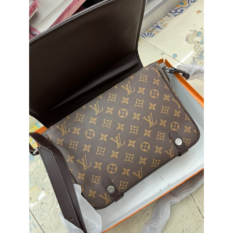 Tas selempang pria LV free box import premium tas slempang pria branded