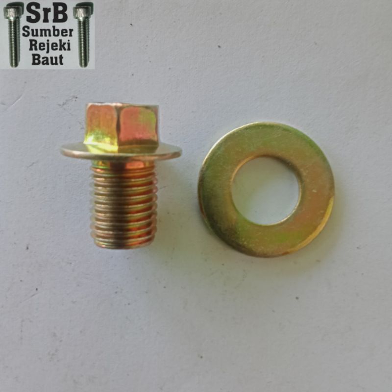 Baut Tutup oli Yamaha + Ring m12
