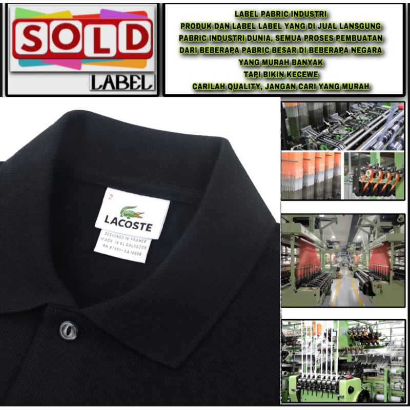 SOLDLABEL LABEL PANBRIC INDUSTRI L A