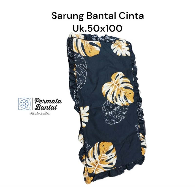 Sarung Bantal Cinta Ukuran 50x100 Bahan Microtex halus lembut