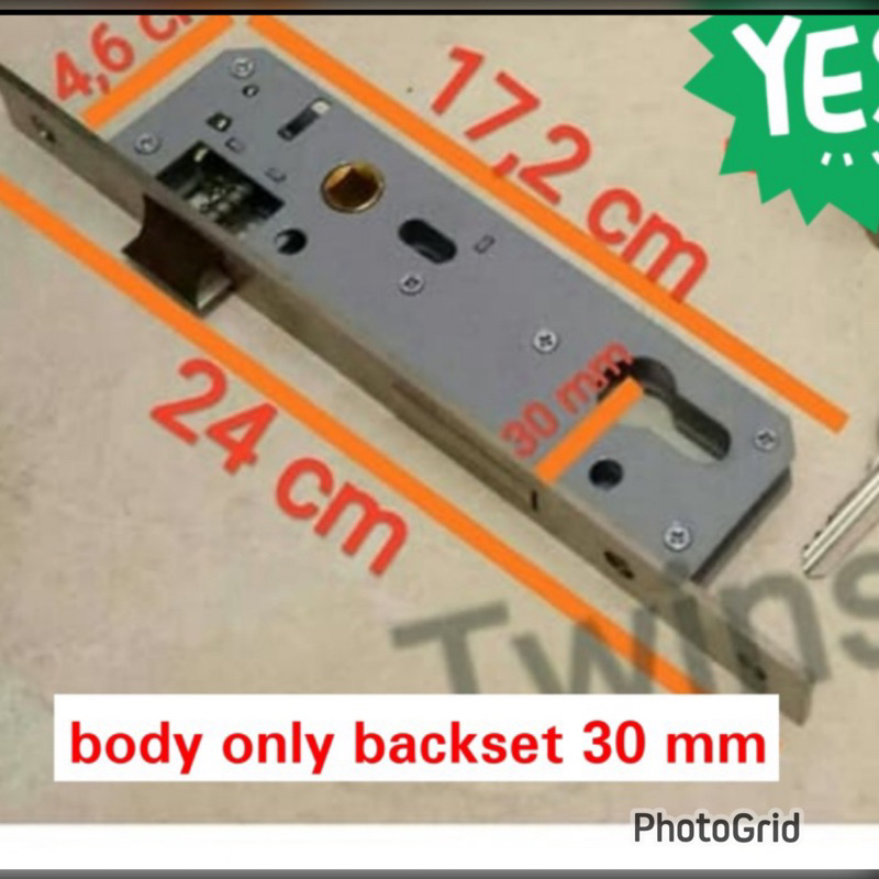 kunci pintu untuk pintu alumunium 30 mm/ kunci pintu besi EKSPANDA /kunci pintu tralis/kunci pintu murah