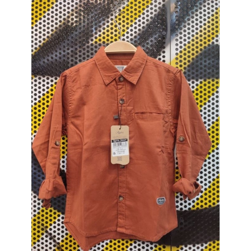 Kemeja Agera Anak Lengan Panjang / Trenlin