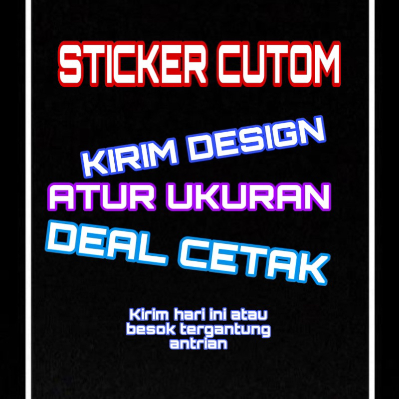 

sticker cuting costum stiker cutting motor mobil helm stiker cuting hologram bisa custom suka suka termurah