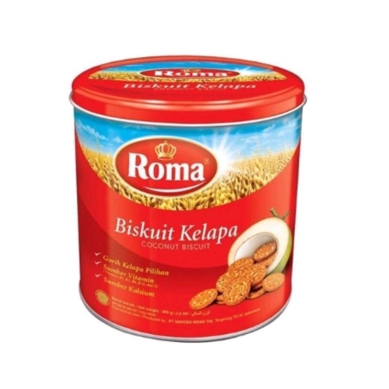 

ROMA BISKUIT KELAPA KALENG 345GR