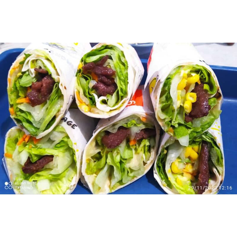 

Smoked Beef Salad Wrap