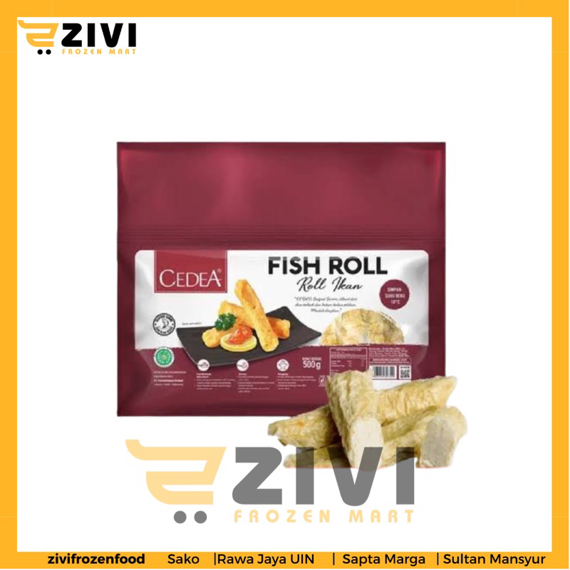 

fishroll cedea 500gr / fish roll / roll ikan enak