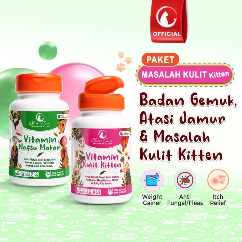 OLIVE CARE PAKET VITAMIN MASALAH KULIT KITTEN