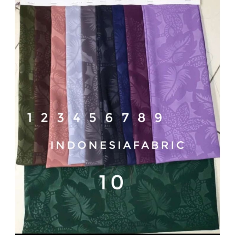 Kain Wolfis Emboss motif BM12 bahan wolpis wolvis woolpeach embos gamis tunik dress kemeja blouse hi