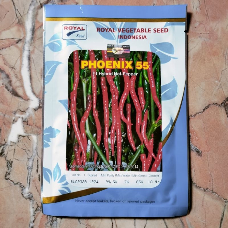 Benih Cabe Keriting PHOENIX 55 Kemasan 10 gram
