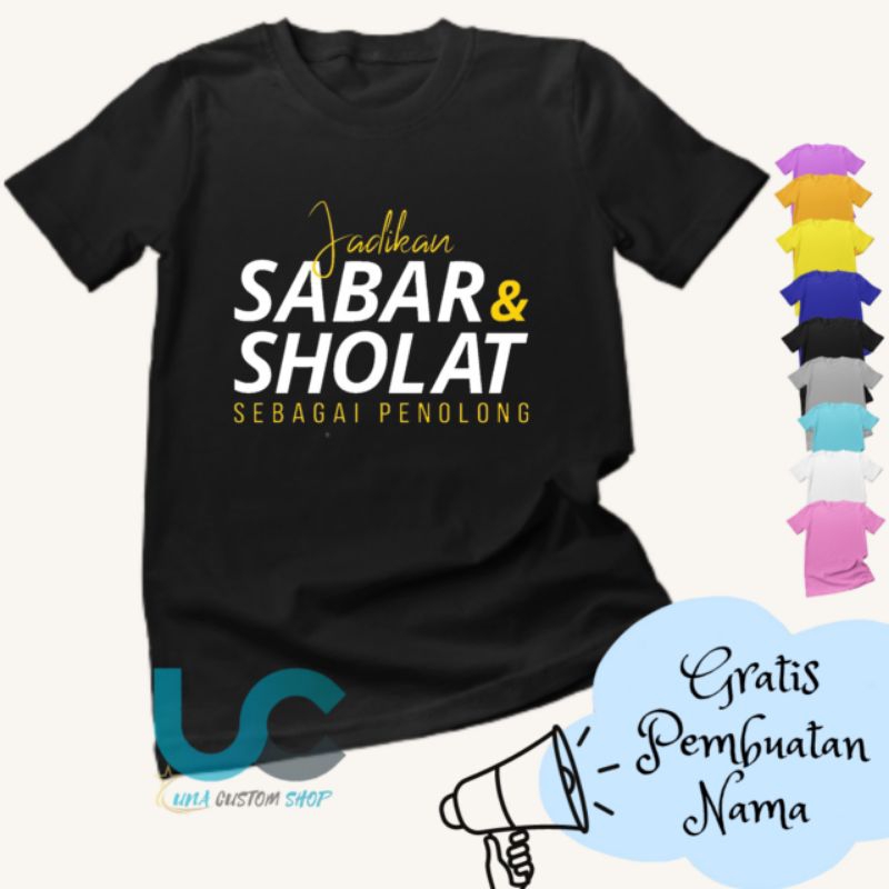 Kaos Anak Custom Gambar Kata Bijak Baju Unisex Terbaru Bahan Premium Cotton Combed 30s {FREE CETAK N